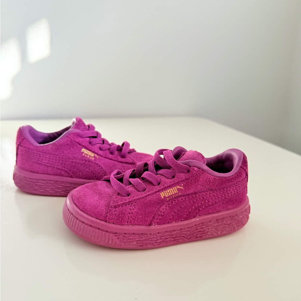 Puma suede purple toddler 5c